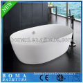 Modern White Oval Bathtub Acrylic Freestanding Water Bath